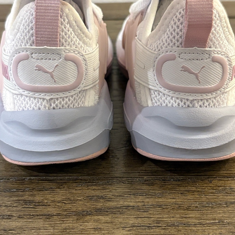 NEW [Puma] Soft Enzo 5 Rose Little Kids Athletic Sneakers Girls Youth Sz 11 - Picture 8 of 12
